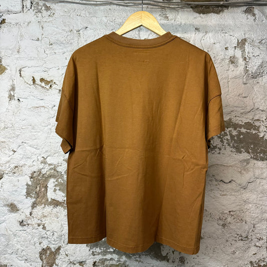 Rhude Black Script Raglan T-shirt Brown Sz M