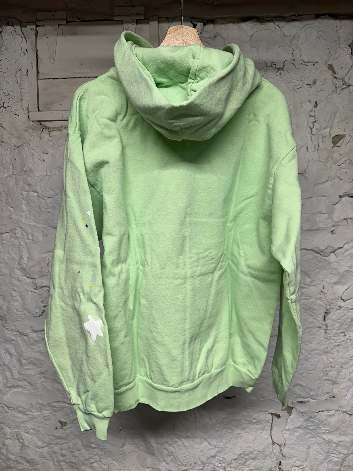 Sp5der Lime Hoodie Sz L DS