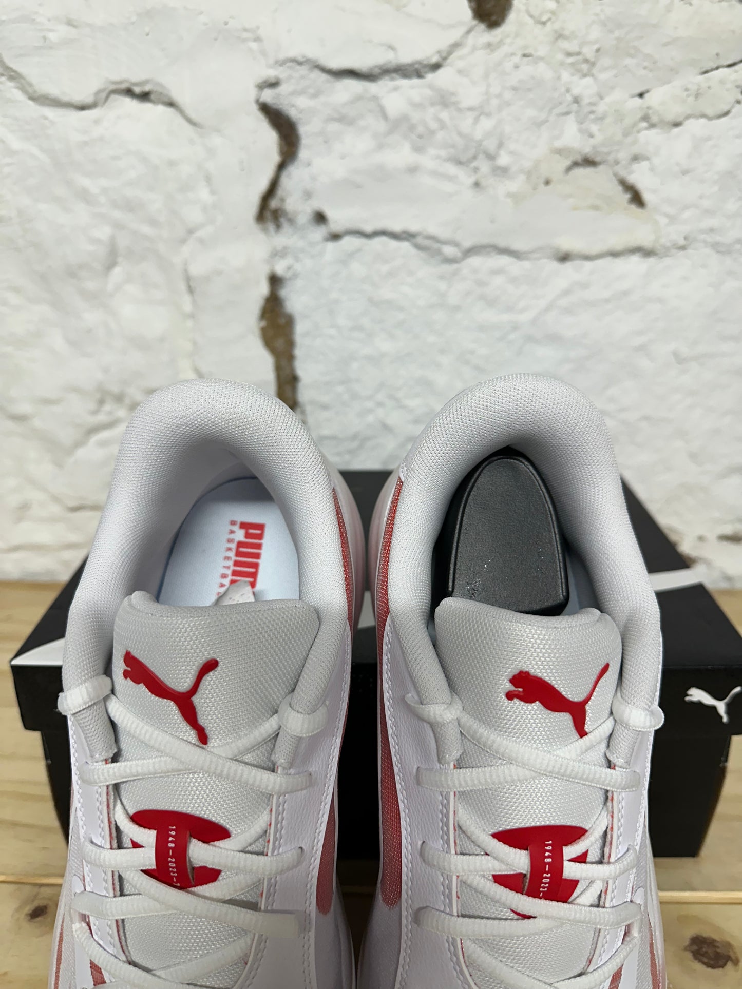 Puma All Pro Nitro White Red Sz 11.5 DS