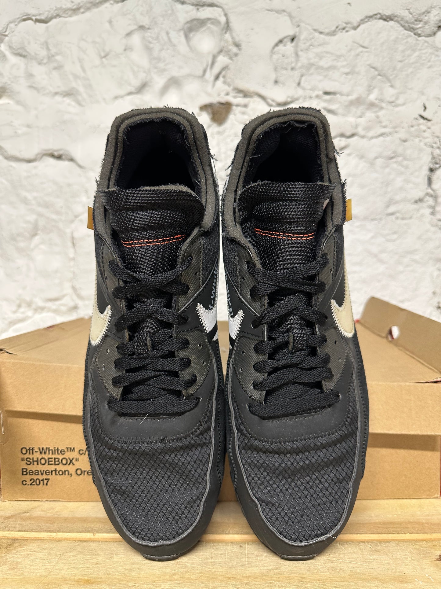 Nike Air Max 90 Off White Black Sz 13