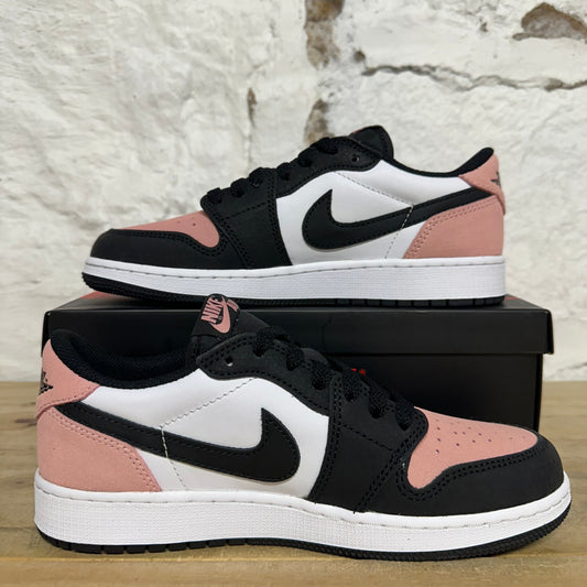 Air Jordan 1 Low Bleached Coral Sz 5.5Y DS