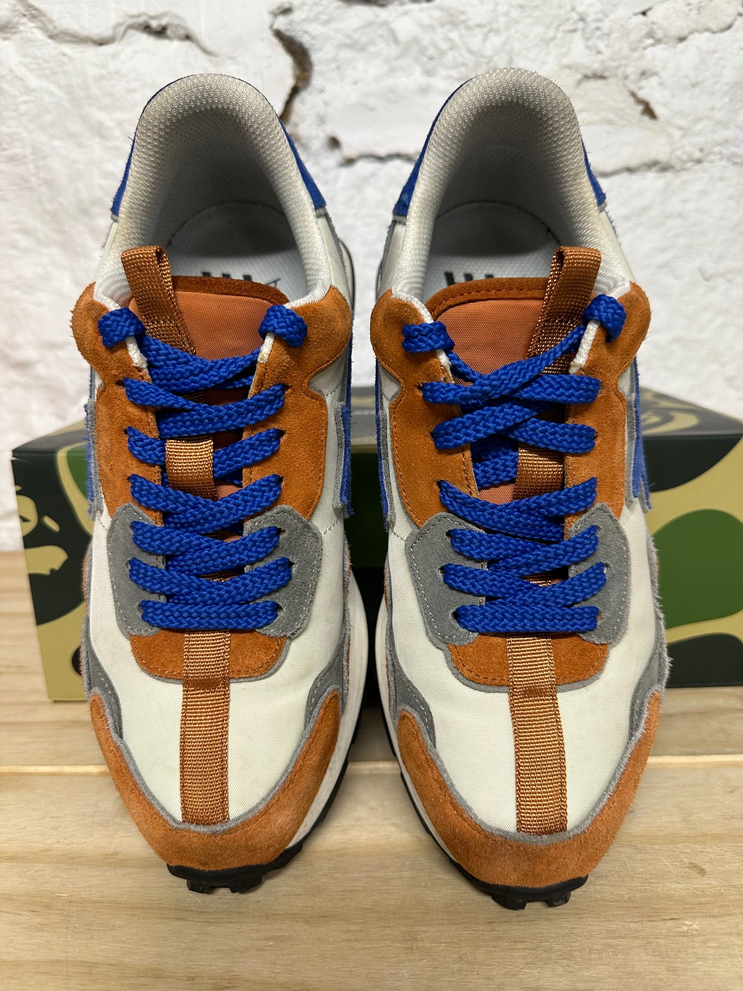 Bape Road Sta Orange Blue Sz 8