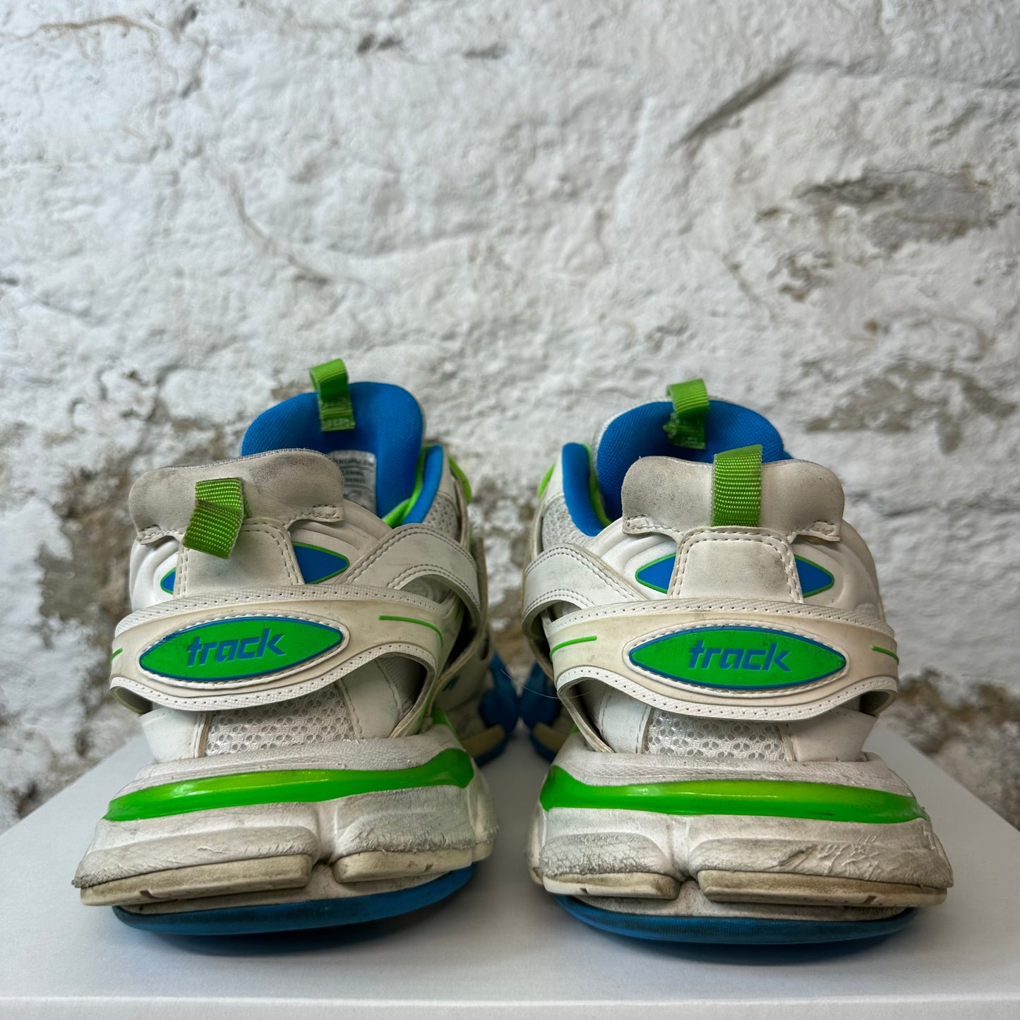Balenciaga Track Runner White Green Blue Sz 9 (42) No Box