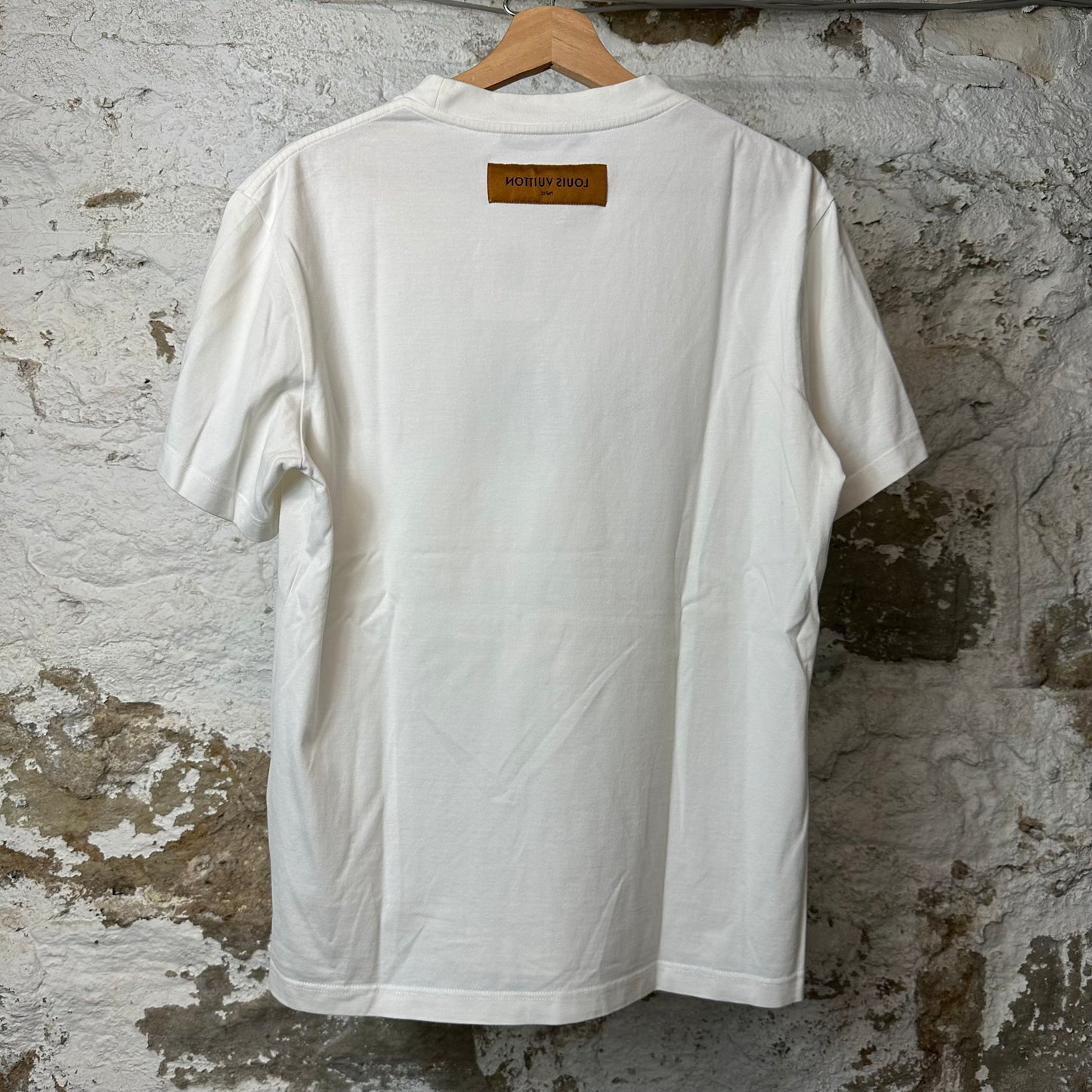 Louis Vuitton Multicolor Flower Logos White T-Shirt Sz M