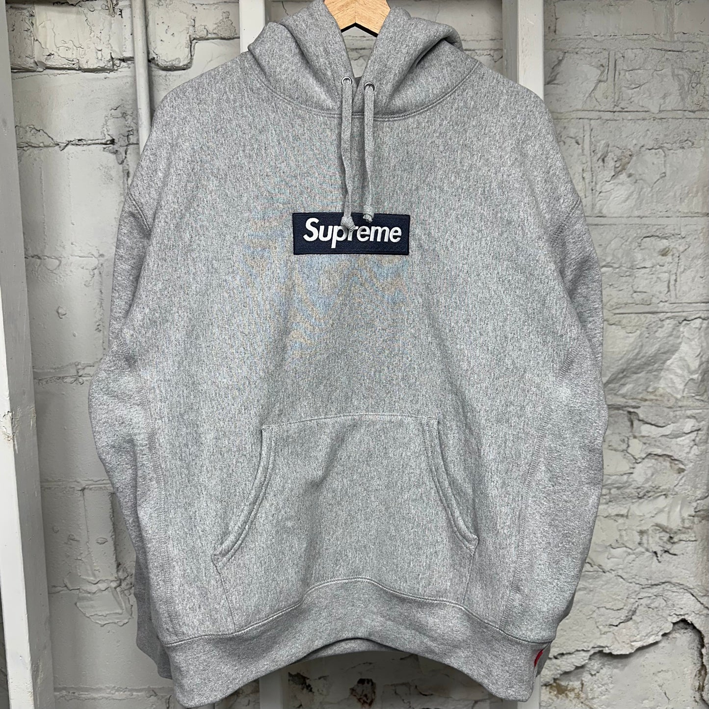 Supreme Box Logo Heather Grey Hoodie (2025) Sz M DS