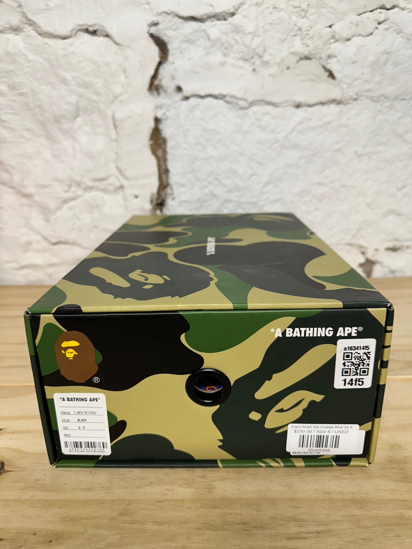 Bape Road Sta Orange Blue Sz 8