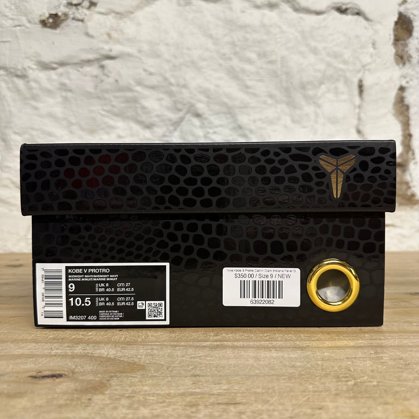 Nike Kobe 5 Protro Caitlin Clark Indiana Fever Sz 9 DS