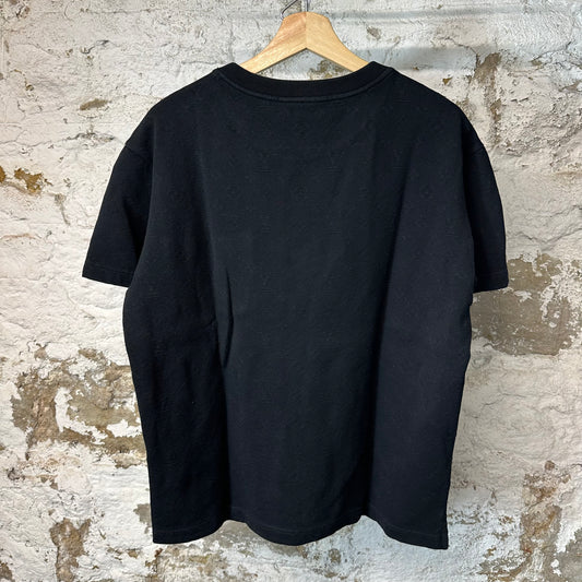 Louis Vuitton Black Monogram Black Pocket T-Shirt Sz M