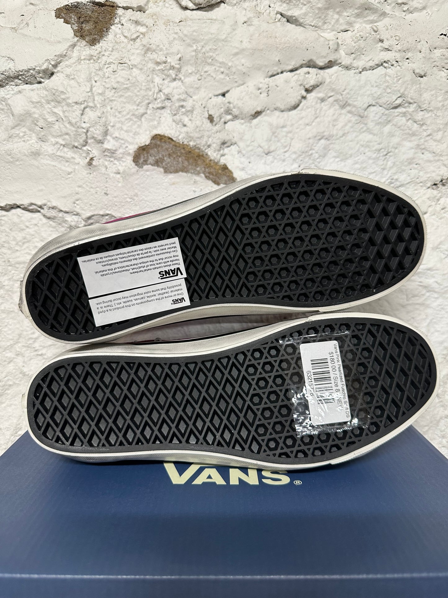 Vans Pink Pearlized Fuschia Sz 8 DS