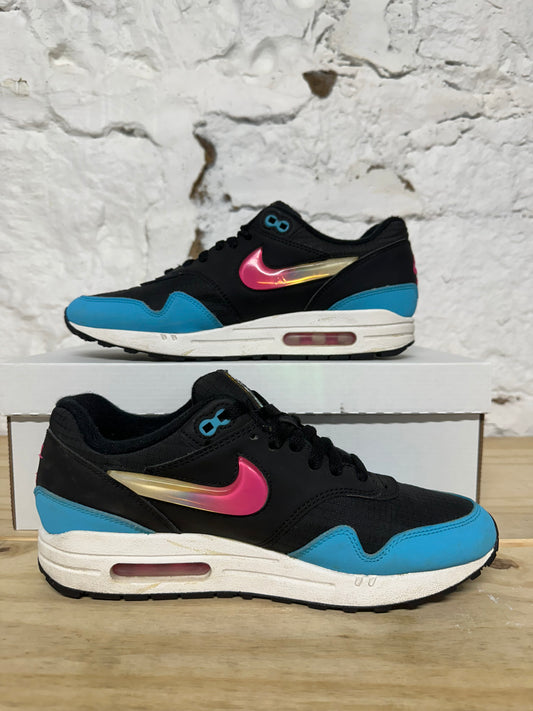 Nike Air Max 1 Jewel Swoosh Blue Fury Sz 8.5