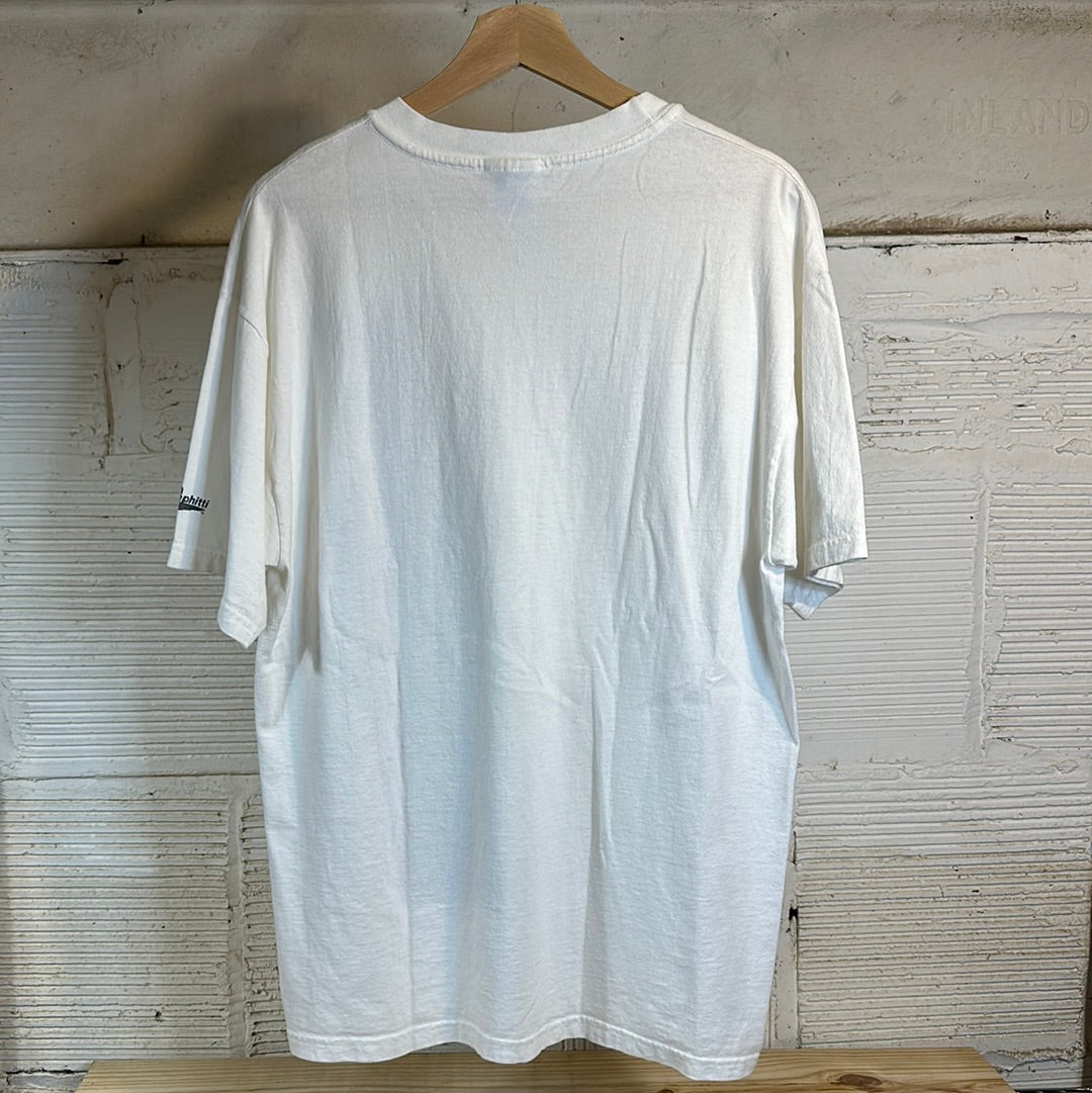 Green Lantern White Tee Sz L