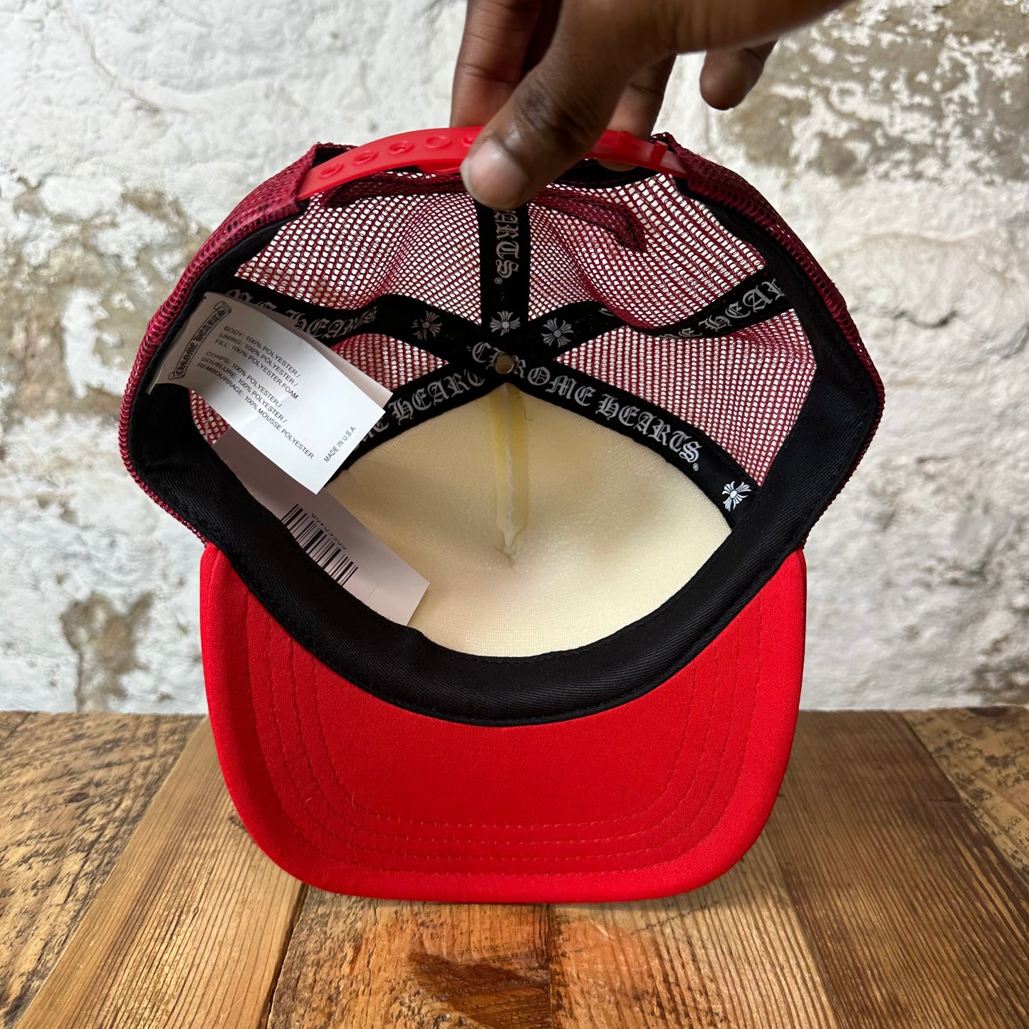 Chrome Hearts King Taco Red White Trucker Hat
