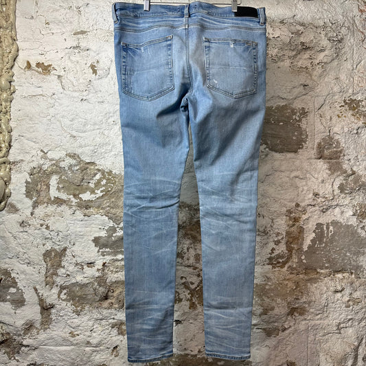 Amiri Plain Blue Denim Jeans Sz 38