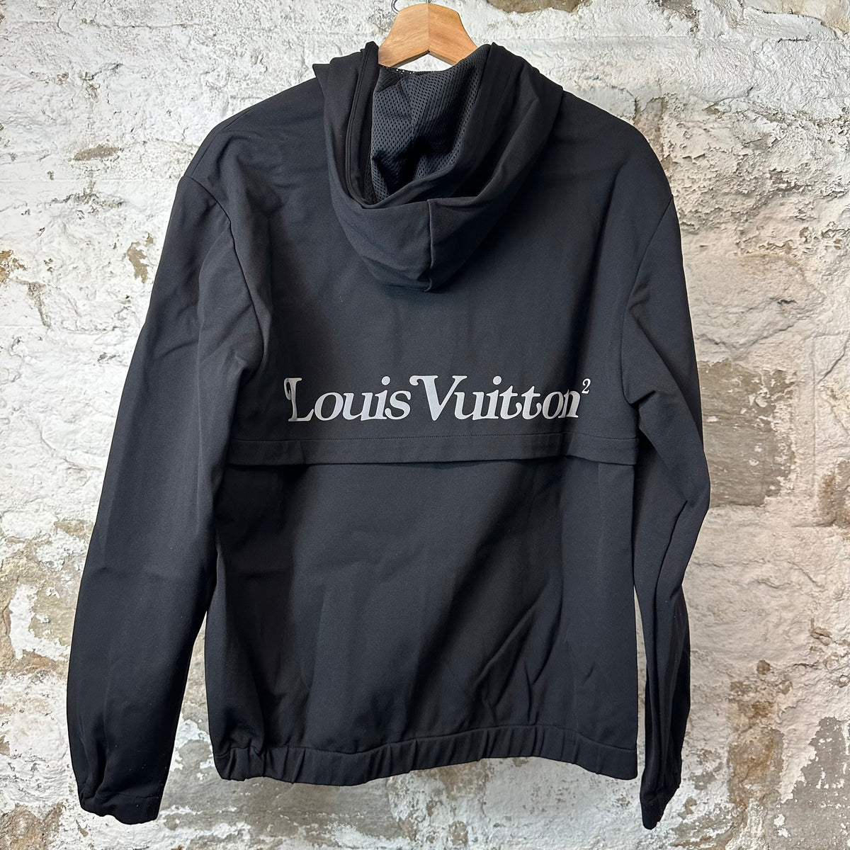 Louis Vuitton Nigo Squared Reflective Black Zip Up Jacket Sz S