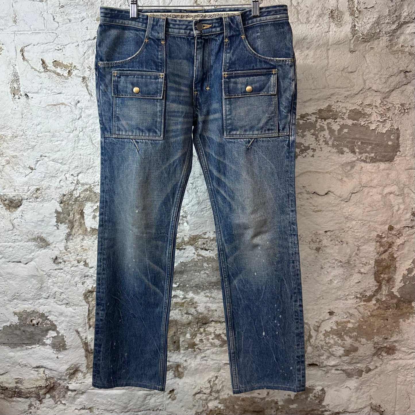 Number Nine Pocket Blue Jeans Sz 4 (33W)