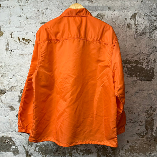 Supreme NY Button Up Chore Jacket Orange Sz XL