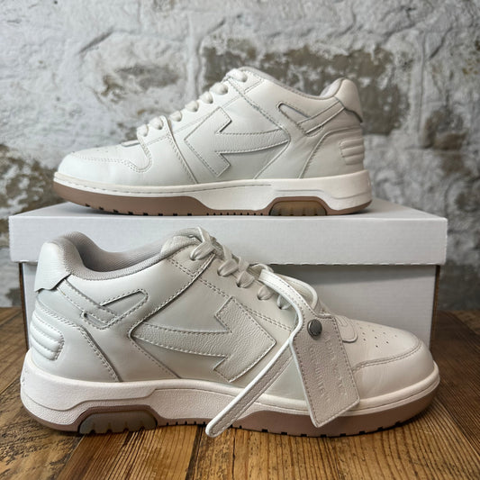Off-White Out Of Office Brown White For Walking Sneaker Sz 8 (41)