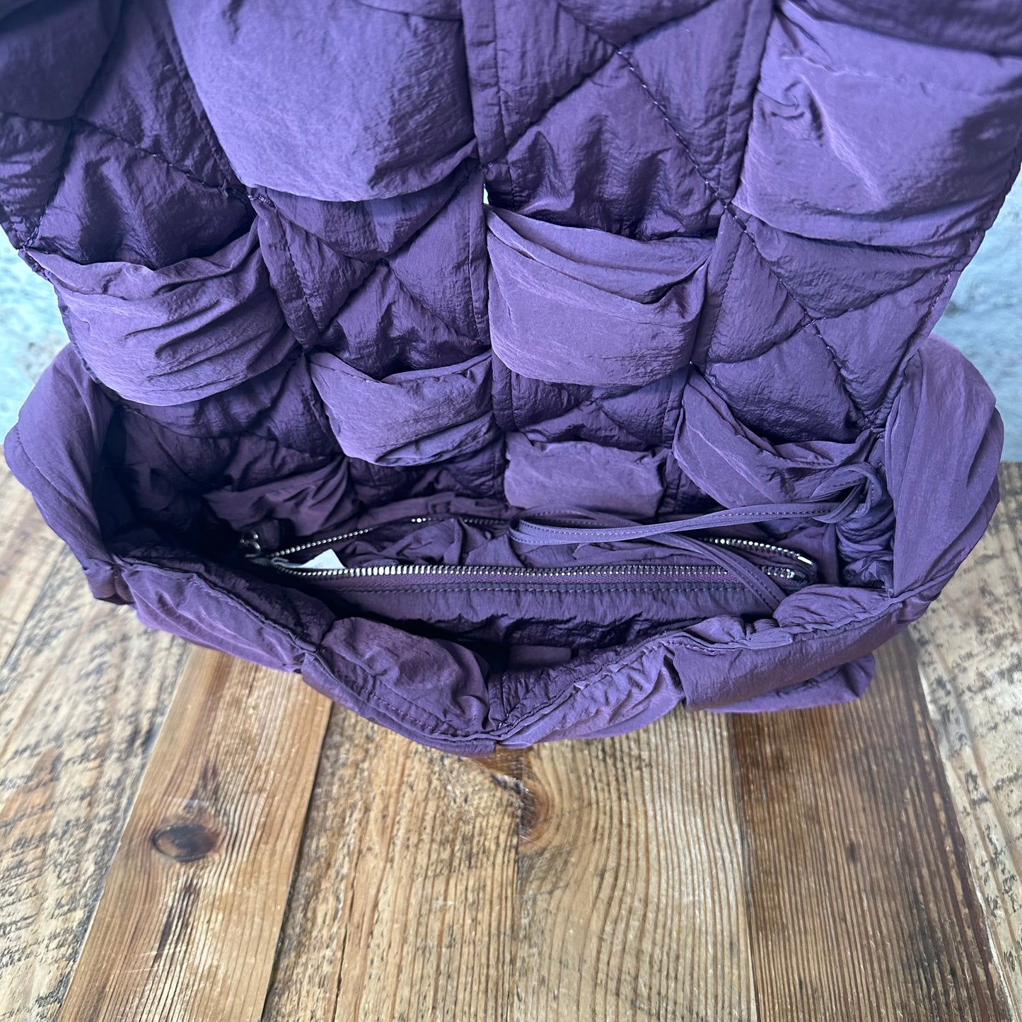 Bottega Veneta Purple Padded Tech Cassette Bag