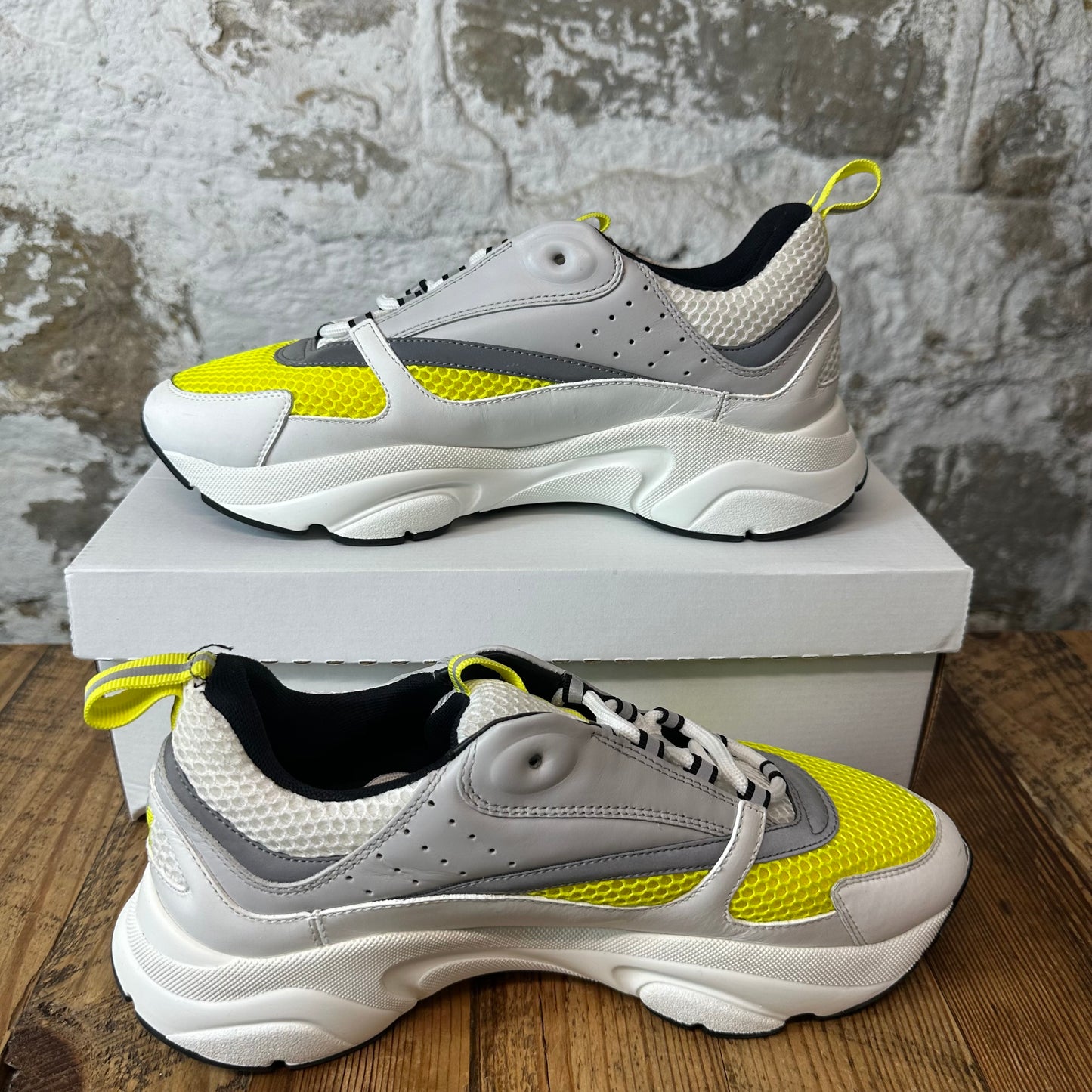 Dior B22 Grey Yellow White Sneaker Sz 10 (43)