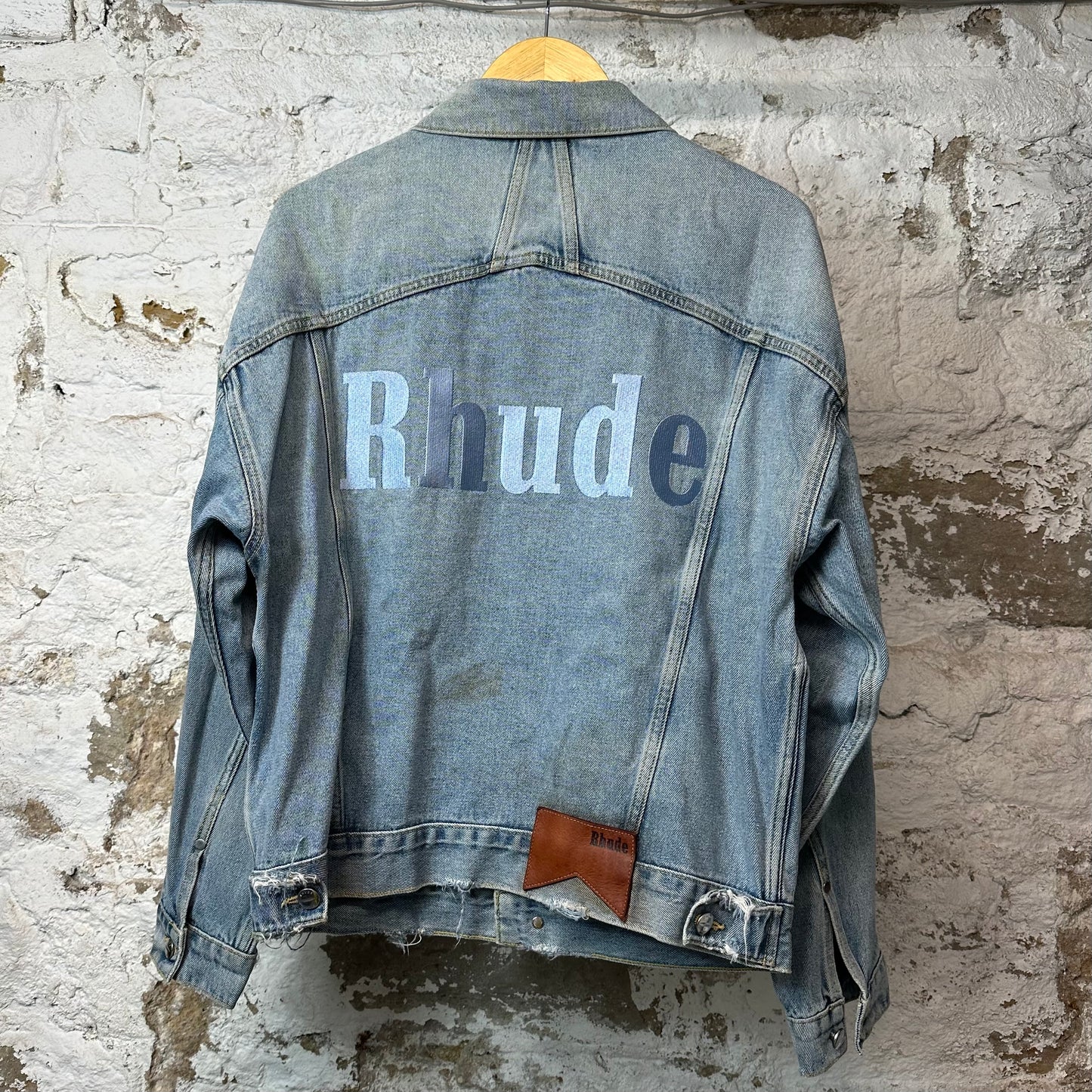 Rhude Mclaren Blue Denim Jacket Sz S