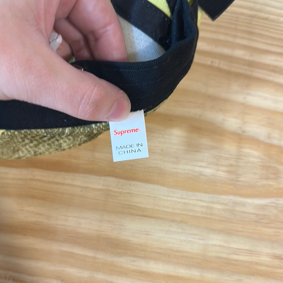 Supreme Snakeskin Mesh Camp Cap (SS20) Pale Green Hat