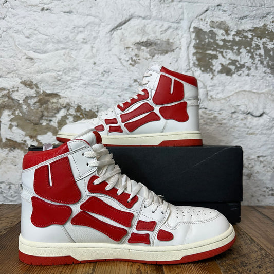 Amiri High Red Skeleton White Cream Sneaker Sz 11 (44)