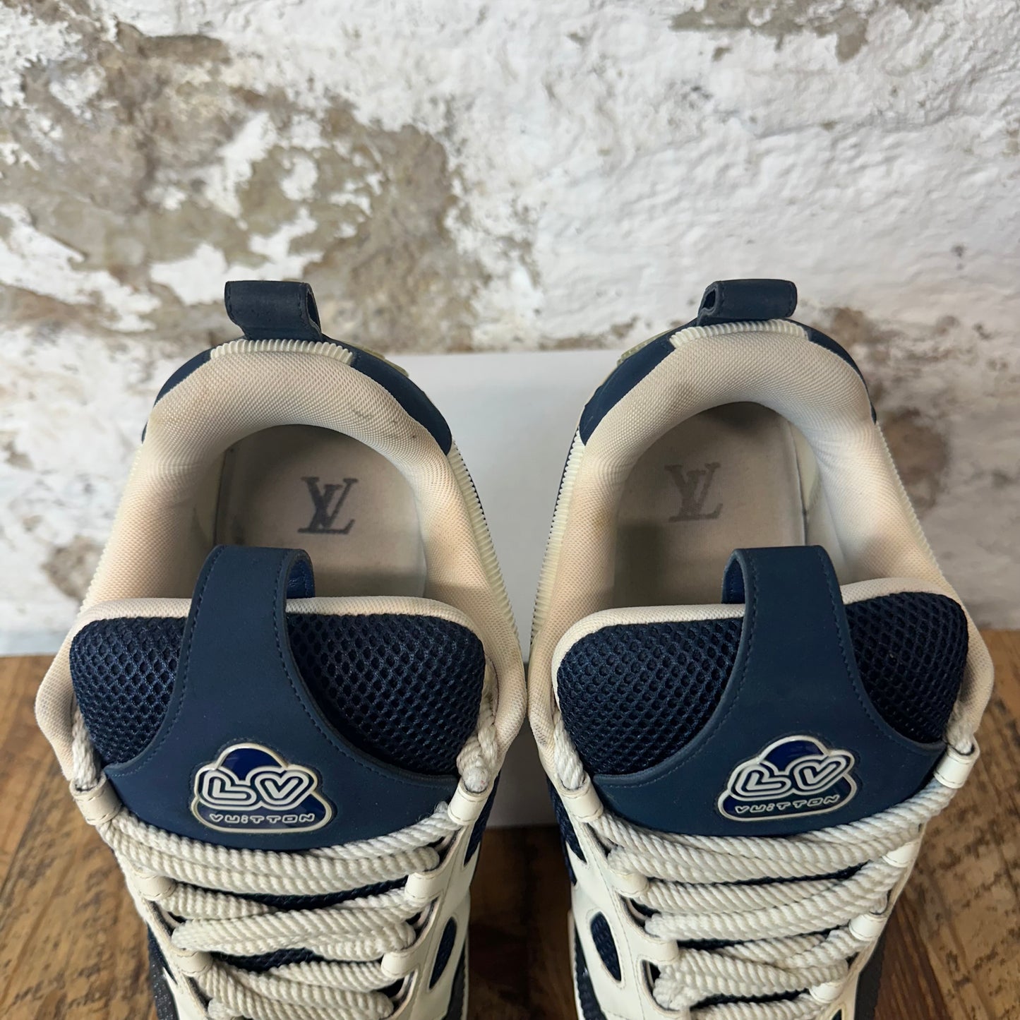 Louis Vuitton Navy White Skate Sneaker Sz 12 (10.5LV)