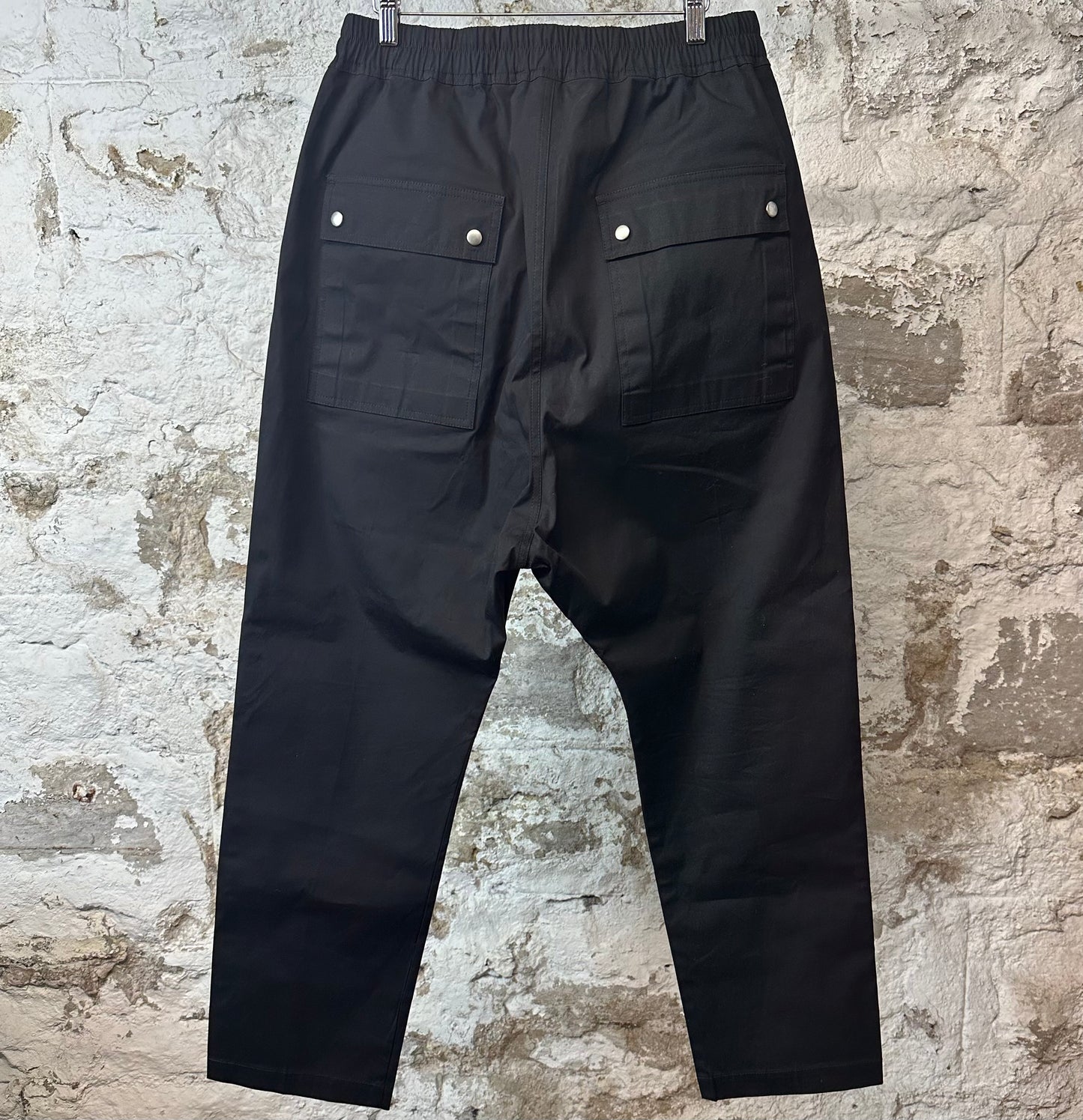 Rick Owens Canvas Bela Pants Black Sz L (52)