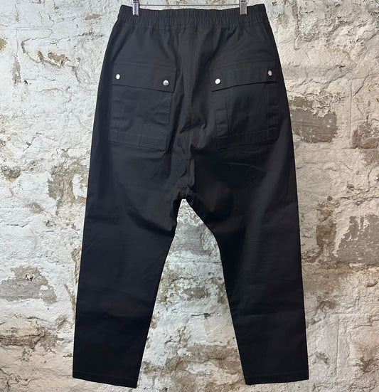 Rick Owens Canvas Bela Pants Black Sz L (52)