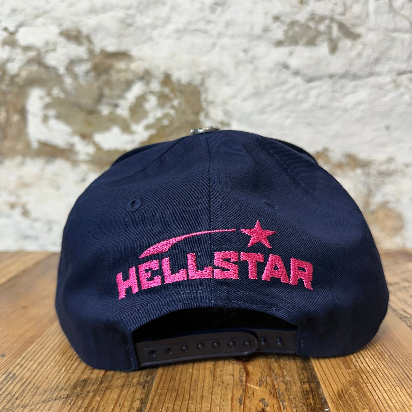 Hellstar OG Logo Navy Snapback Hat