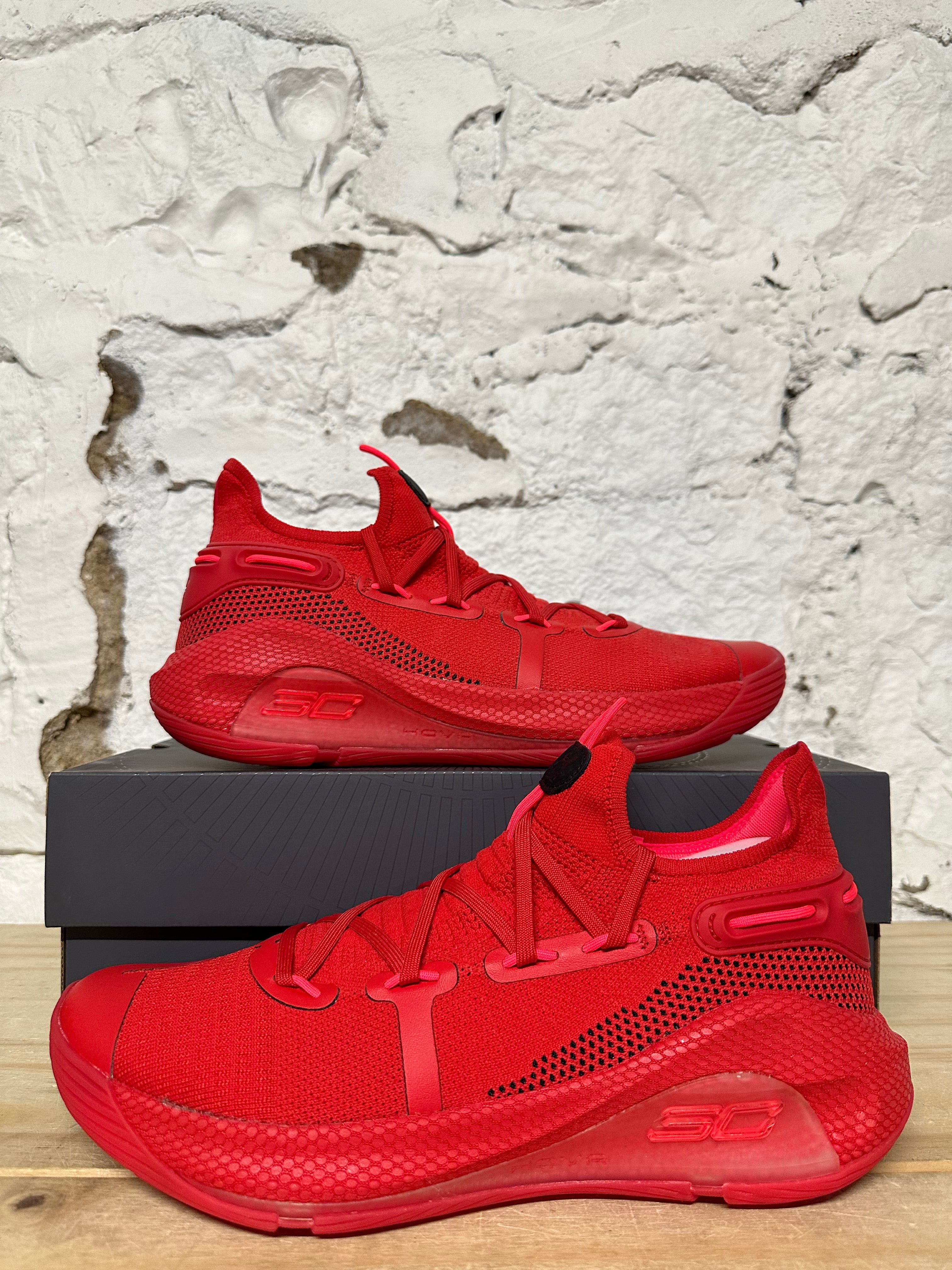 Under Armour Curry 6 Red Sz 10.5 DS
