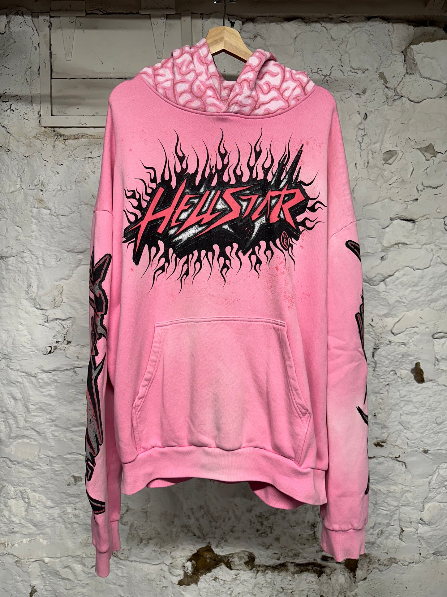 Hellstar Brainwashed Pink Hoodie Sz 2XL