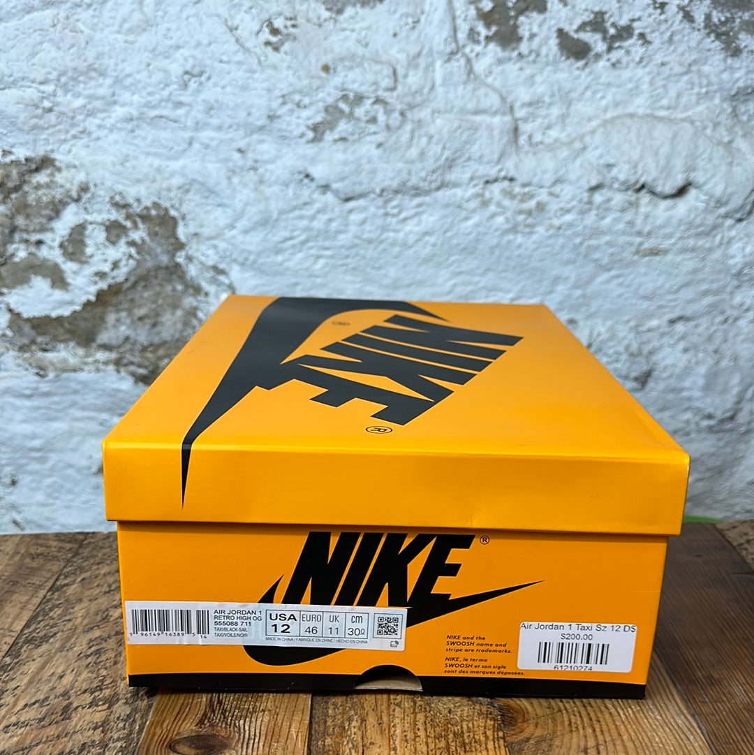 Air Jordan 1 High Taxi Sz 12 D$