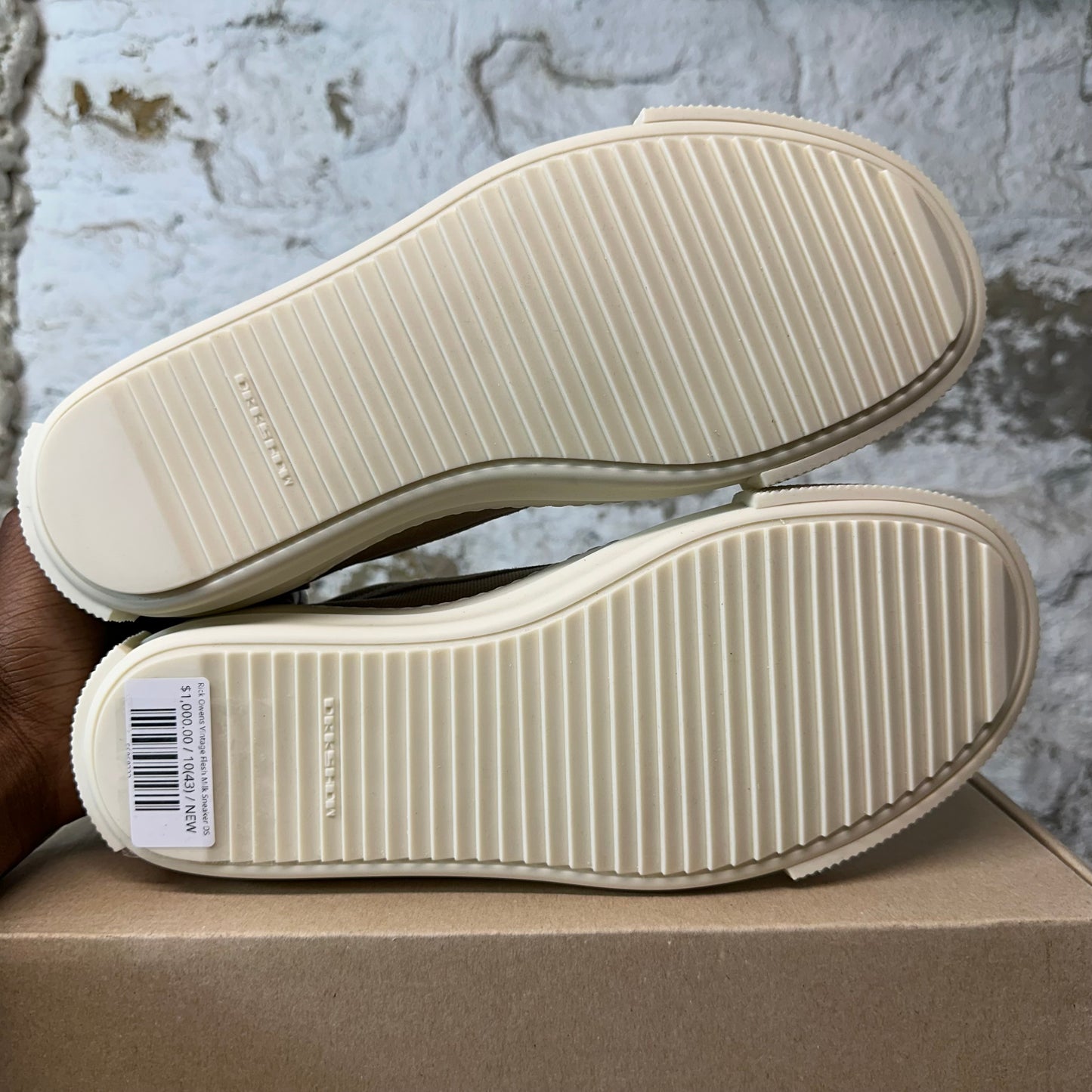 Rick Owens Vintage Flesh Milk Sneaker DS
