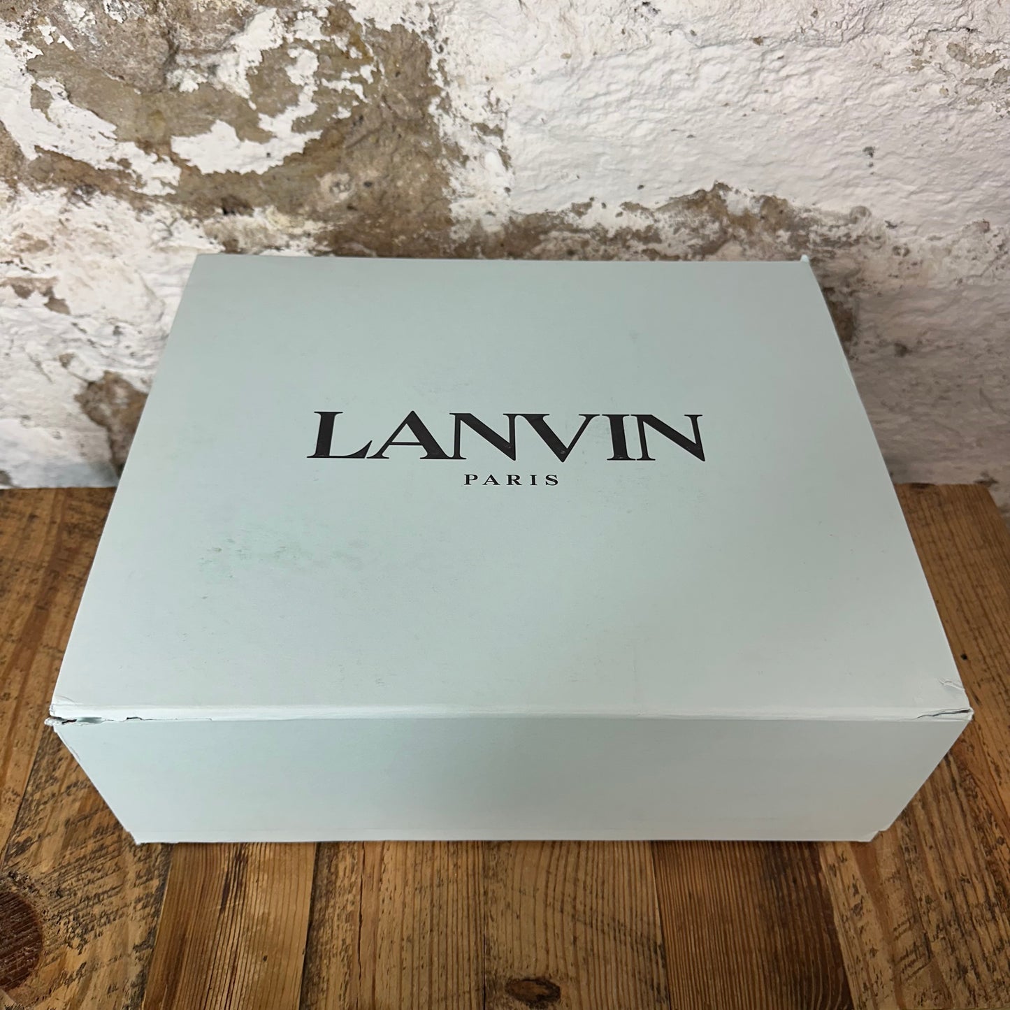 Lanvin Curb Green Lace White Sneaker
