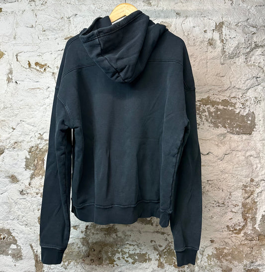 Rhude Felt Spellout Hoodie Navy Sz S