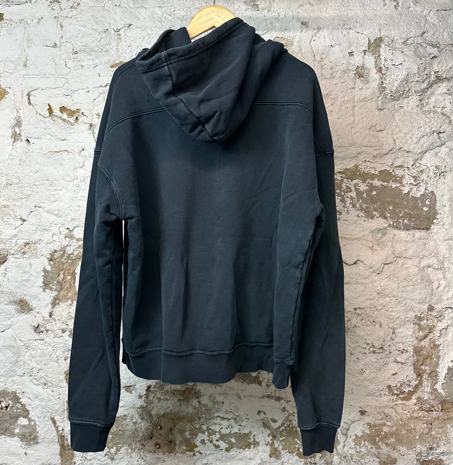 Rhude Felt Spellout Hoodie Navy Sz S