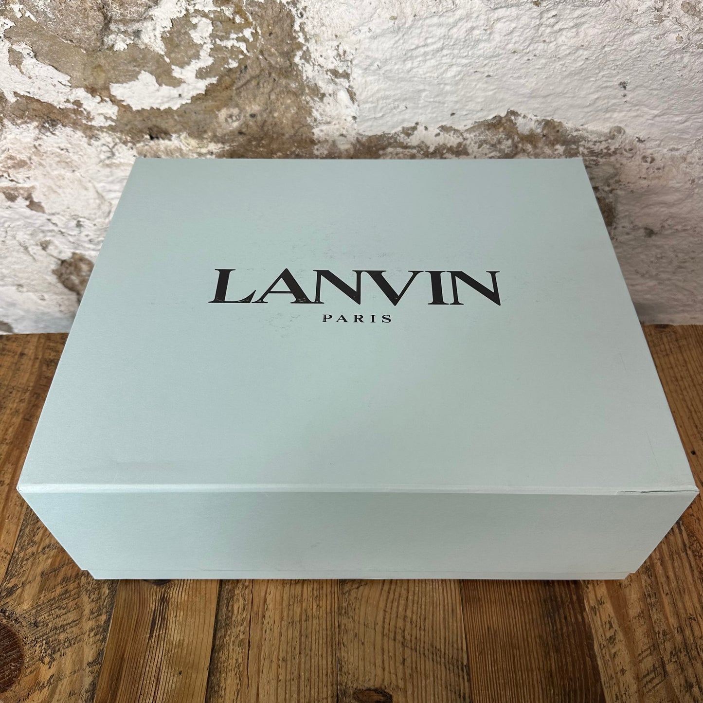 Lanvin Curb Rhinestone White Sneaker