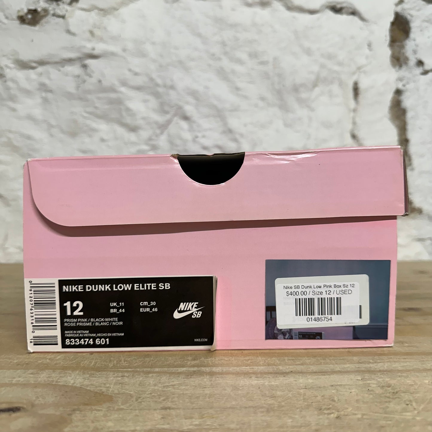Nike SB Dunk Low Pink Box Sz 12