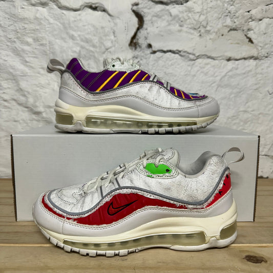 Nike Air Max 98 Cut Away White Sz 5 (6.5W)