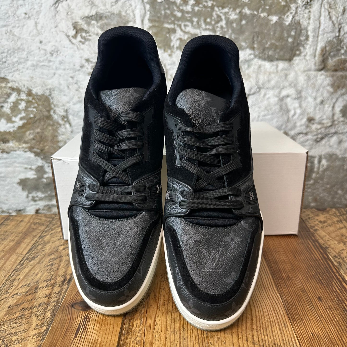 Louis Vuitton Graphite Trainer Sneaker Sz 12.5 (11LV)
