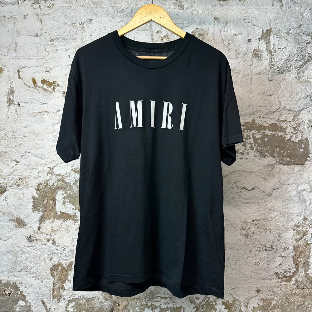 Amiri White Spellout T-shirt Black Sz L