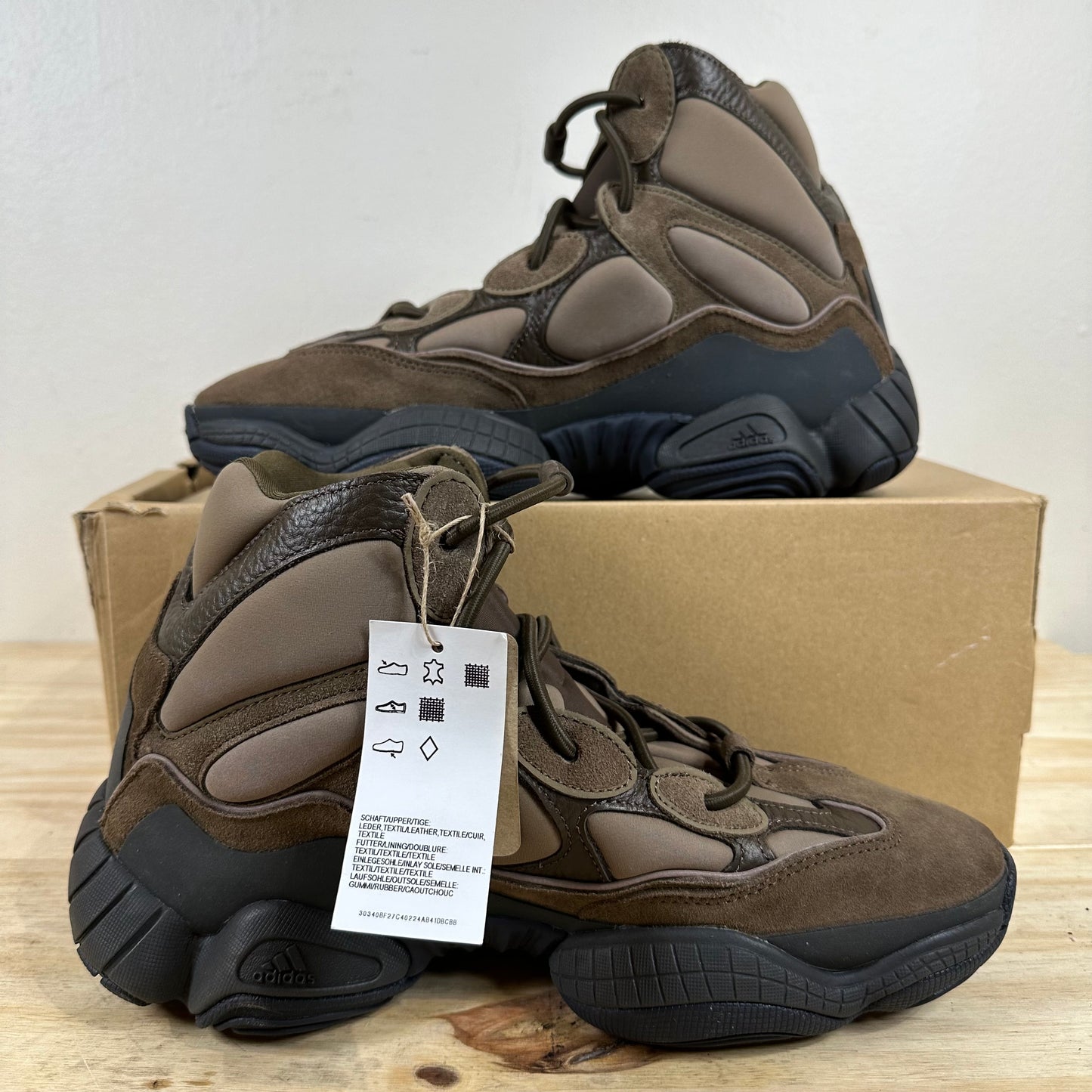 Yeezy 500 High Taupe Black Sz 10.5 DS