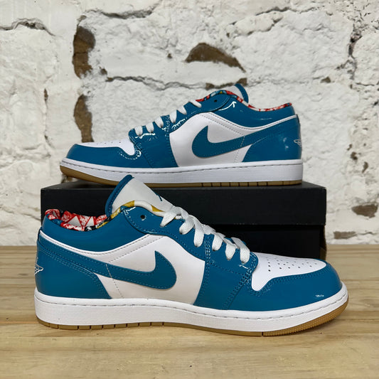 Air Jordan 1 Low Barcelona Cyber Teal Sz 10.5 DS