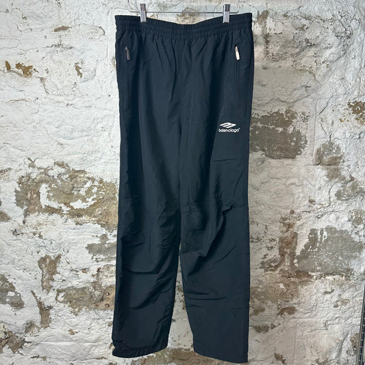 Balenciaga Embroidered Sports Icon Track Pants Black Sz M