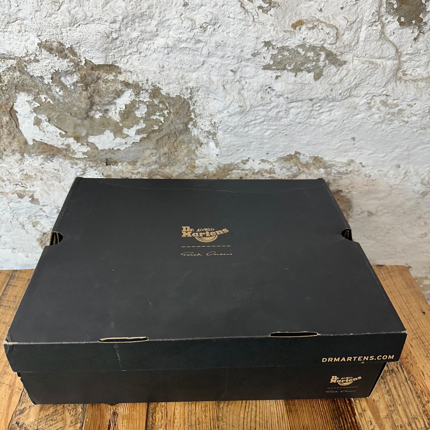 Rick Owens Doc 1460 Quad Sole Steel Toe Boot Sz 10.5 DS