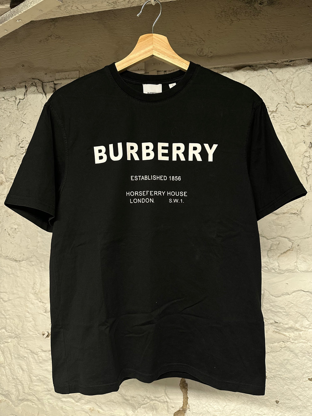 Burberry Horseferry T-shirt Black Sz S