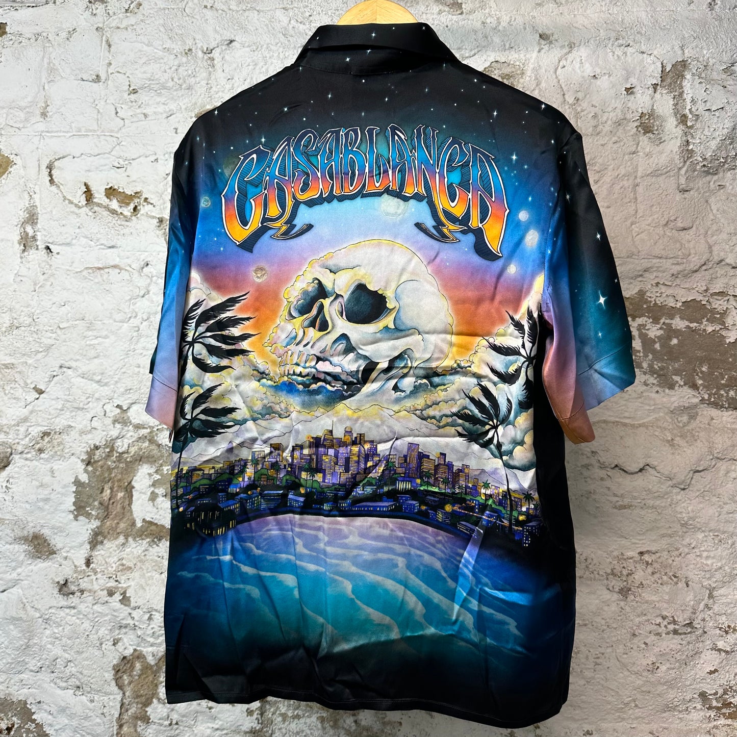 Casablanca Premonition Cosmic Silk Button Up Shirt Sz S