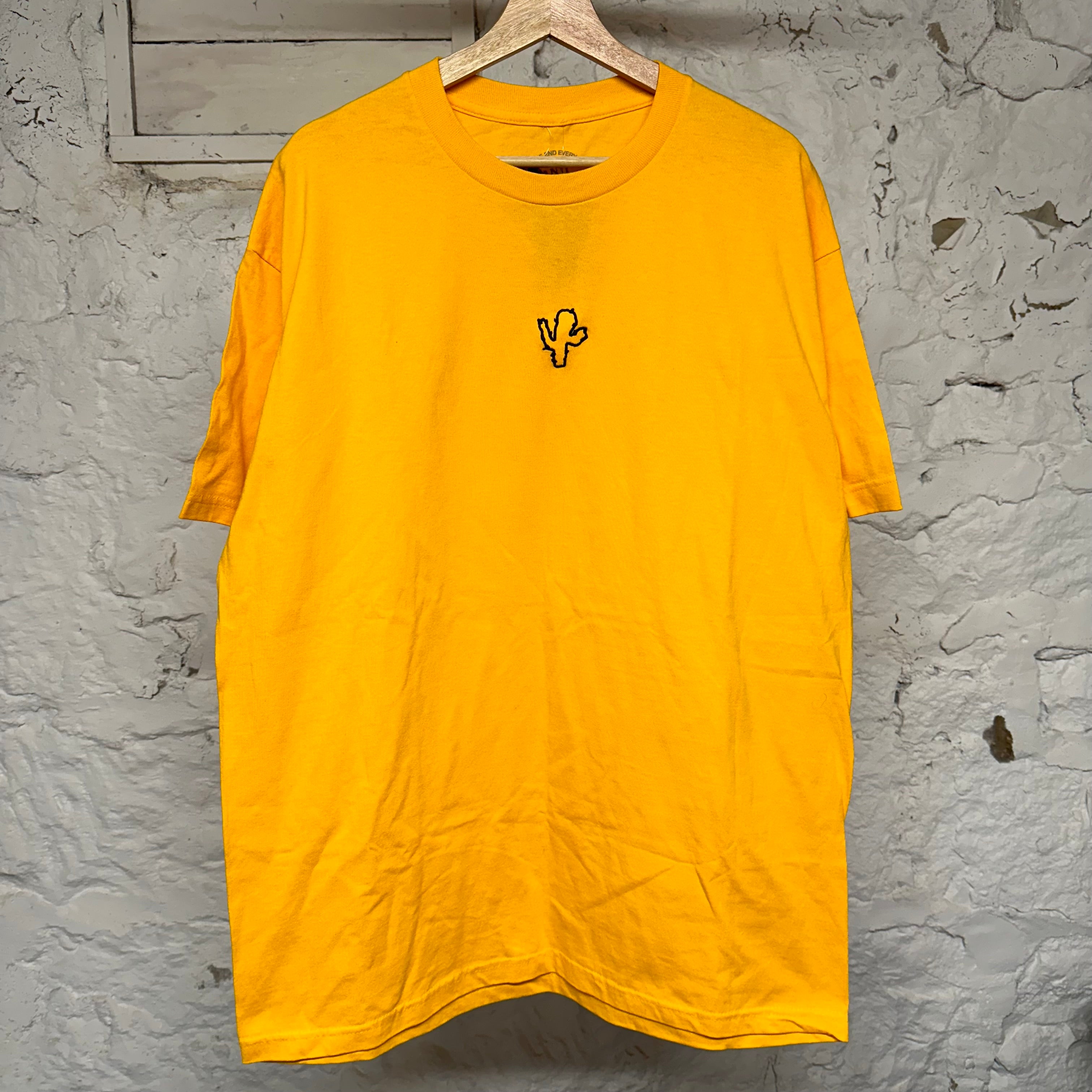 Anti Social Social Club CPFM Yellow Cactus T-Shirt Sz XL DS