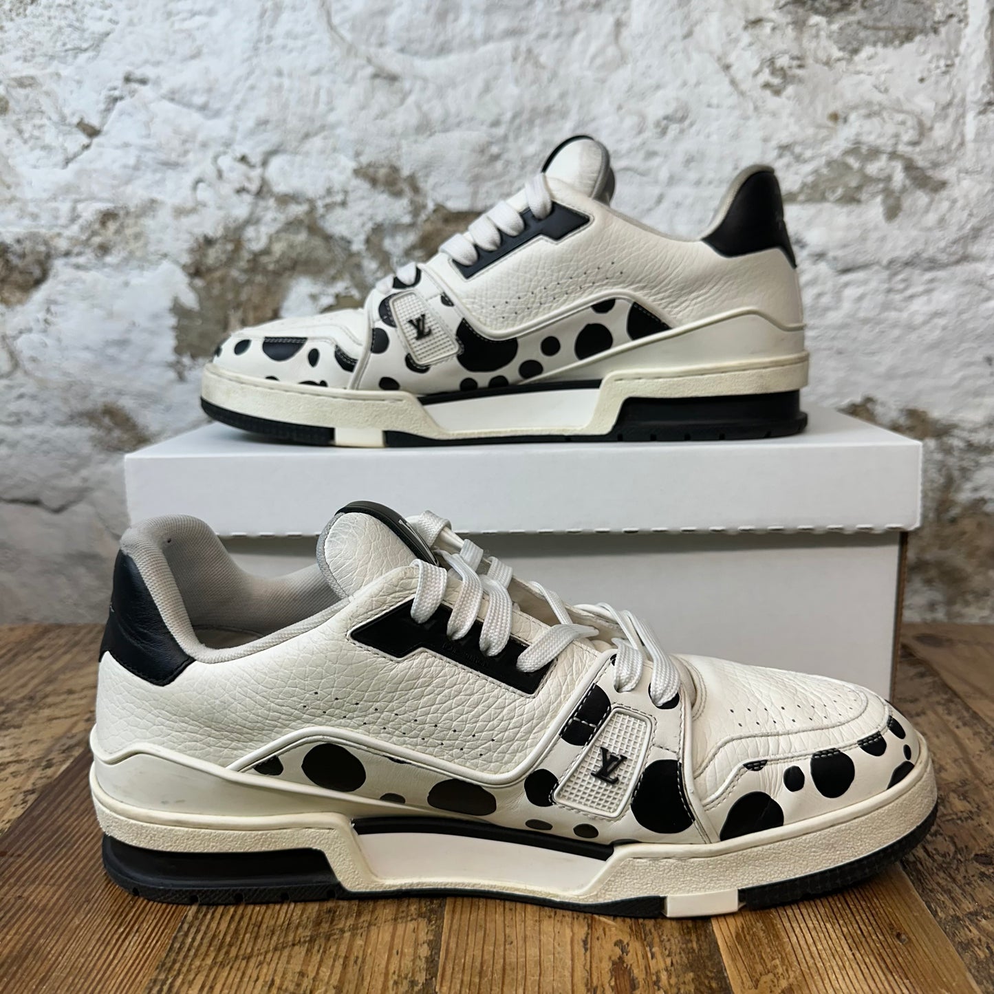Louis Vuitton Yayoi Kusama Black White Trainer Sz 10(8.5LV)
